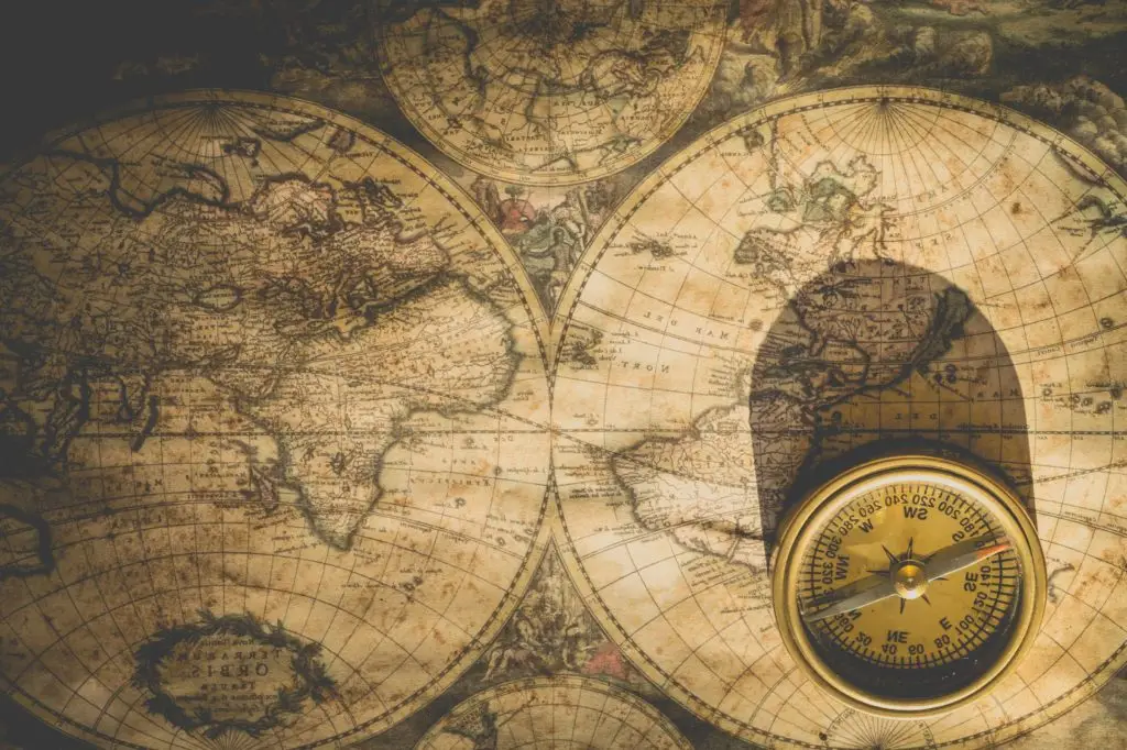 map compass expedition travel everywhere