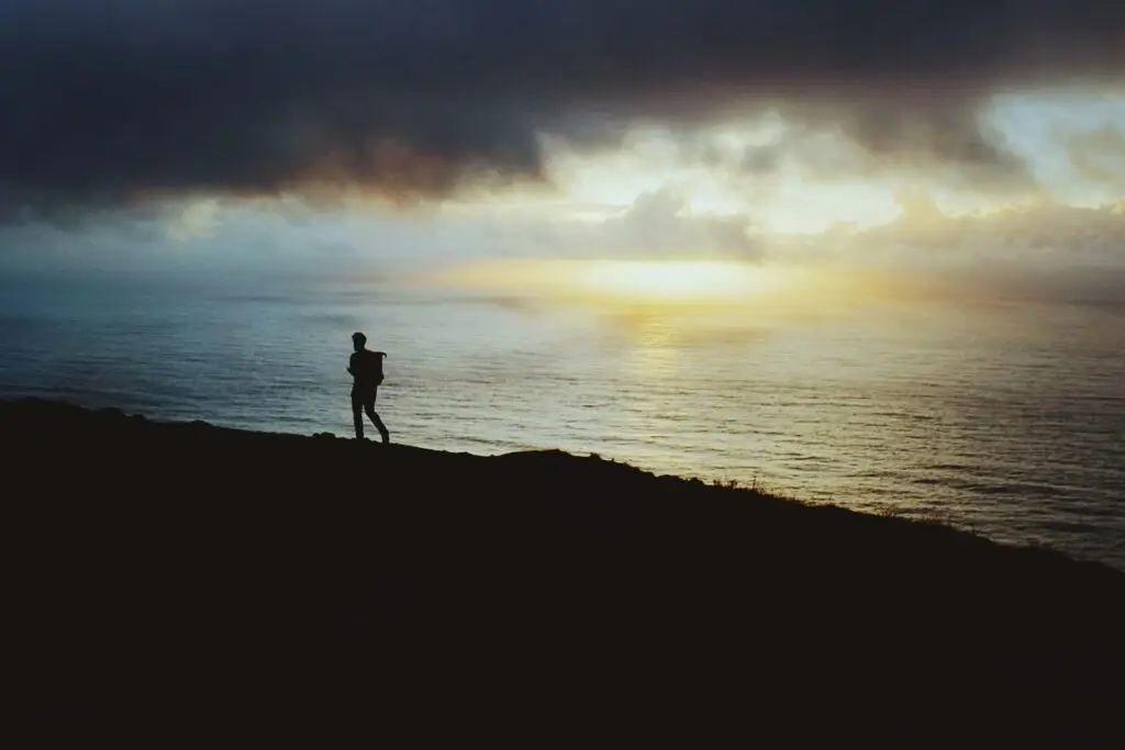 a student wandering away from the group the same way he might have wandered away from his faith